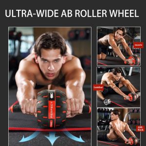 Fitness Ab Roller for Core Workouts,Home Abdominal Exercise Equipment for Both Men Women