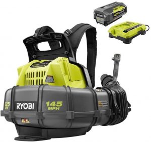 Ryobi RY40440 40 Volt 145 MPH 625 CFM Cordless Brushless Variable Speed Backpack Leaf Blower