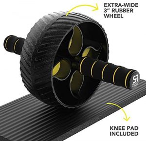 Sturdy 3" Wheel for Core Workouts in The Gym or at Home