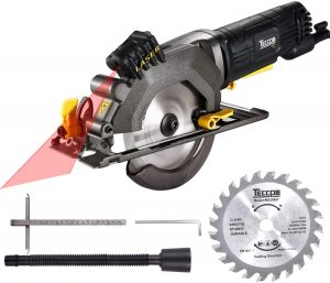 TECCPO Compact Circular Saw with Laser Guide