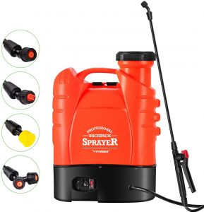 VIVOSUN 4 Gallon Battery Powered Backpack Sprayer Electric Pump Sprayer 