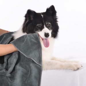 dog bath towel wrap