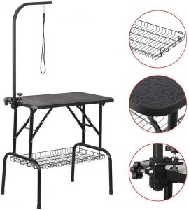 lightweight portable dog grooming table