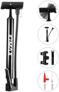 Black portable bike pump