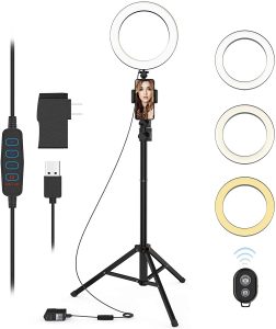 9 inches Selfie ring light with tripod stand QIAYA