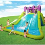 inflatable bounce house water slide