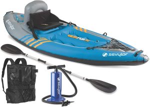 sevylor inflatable sit on top kayak 2 person