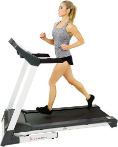 sunny health fitness foldable motorized treadmill w/manual incline - sf-t4400