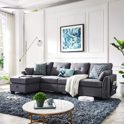 4-seat Sofas Sectional for Apartment