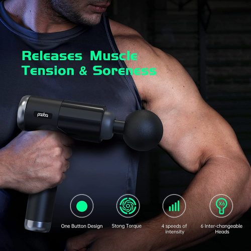 4 Adjustable Speeds and 6 Massage Heads Massage Gun