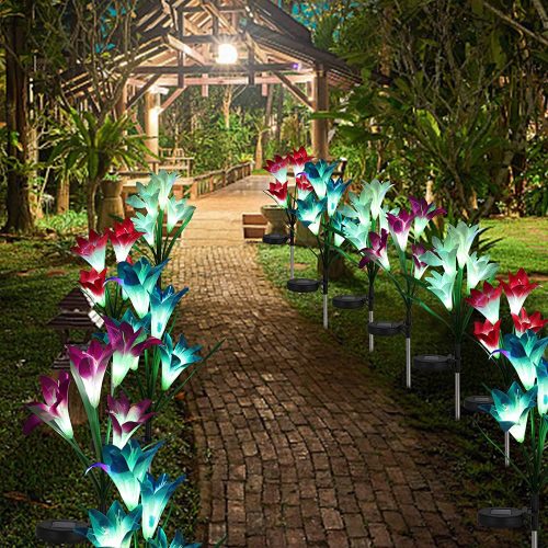 Multi-color Changing LED Solar Decorative Lights for Garden, Patio, Backyard 