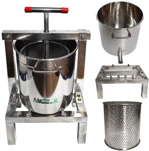 Stainless steel honey extractor